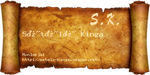 Sétáló Kinga névjegykártya